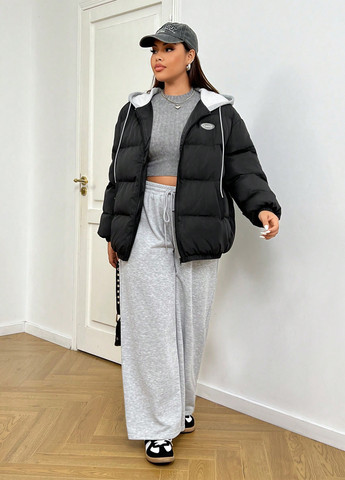 Чорна демісезонна куртка SHEIN