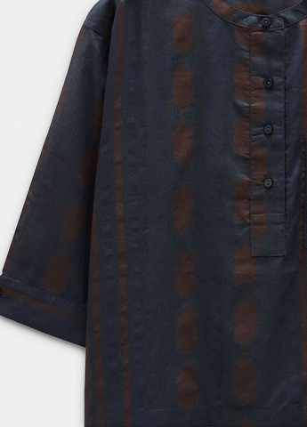 Темно-синяя кэжуал рубашка в полоску Parfois