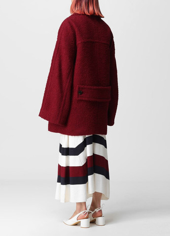 Бордове демісезонне Пальто оверсайз Tommy Hilfiger