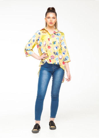 Светло-желтая летняя блуза Alpama