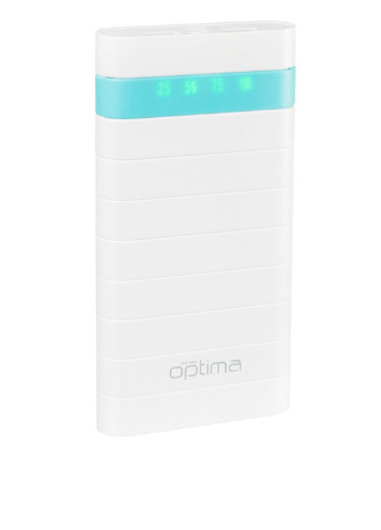 Универсальная батарея Promo Series 20000mAh White/Blue (павербанк) Optima OP-20