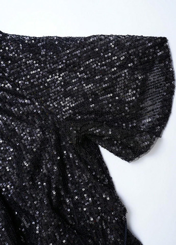 Чорна вечірня сукня в стилі армпір SHEIN однотонна