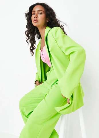 Салатовый женский жакет Missguided однотонный - демисезонный