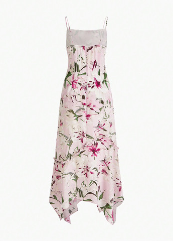 Комбинированное кэжуал платье платье-комбинация SHEIN с цветочным принтом