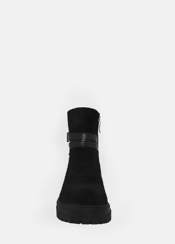 Зимние ботинки rf01112-11 черный Favi из натуральной замши