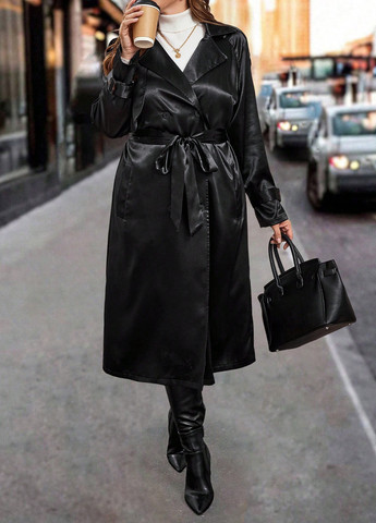 Плащ SHEIN тренчкот на гудзиках демісезон (340672845)