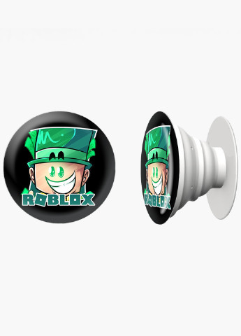 Попсокет (Popsockets) тримач для смартфону Роблокс (Roblox) (8754-1226) Чорний MobiPrint (216748487)