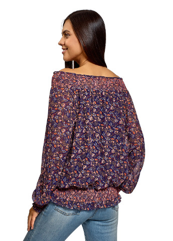 Фіолетова демісезонна блуза Oodji