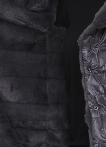 Темно-серая демисезонная куртка двусторонняя W Collection