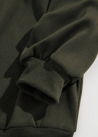 Зелений світшот SHEIN малюнок без декору (329841479)