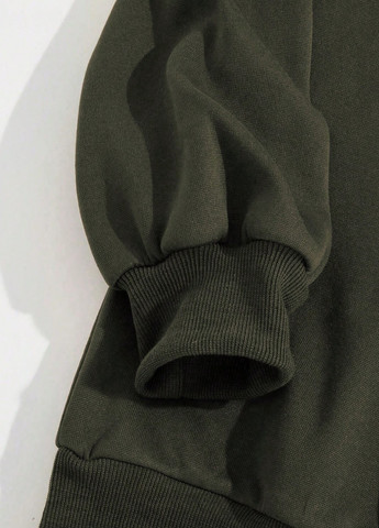 Зелений світшот SHEIN малюнок без декору (329841479)