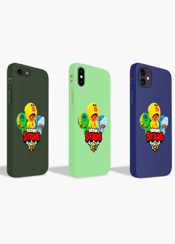Чехол силиконовый Apple Iphone 8 plus Леон Бравл Старс (Leon Brawl Stars) (6154-1701) MobiPrint (219491042)