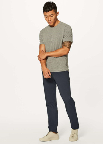 Серо-синие кэжуал демисезонные чиносы брюки Lululemon Athletica