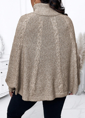 Бежевый демисезонный свитер SHEIN