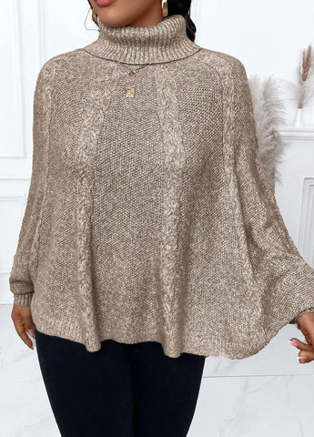 Бежевый демисезонный свитер SHEIN