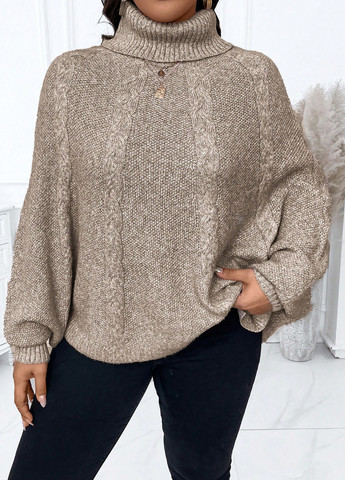 Бежевый демисезонный свитер SHEIN