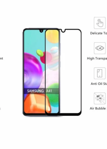 Скло захисне Samsung Galaxy A41 (Black) (121275) (121275) Drobak (203978610)