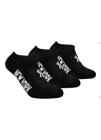 Шкарпетки Sneaker 3-pack 43-46 black 15100004-1002 New York Yankees (253684447)