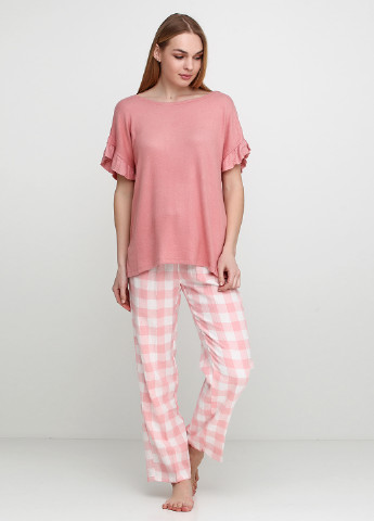 Светло-розовая всесезон пижама (футболкка, брюки) Women'secret