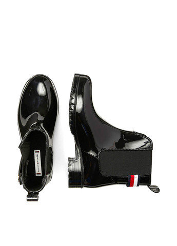 Черные резиновые ботинки Tommy Hilfiger