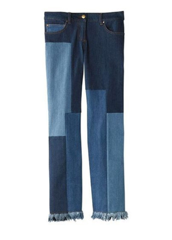 Комбинированные демисезонные зауженные джинсы Mark