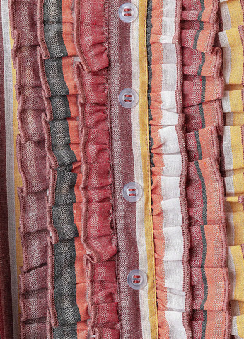 Рожево-коричнева кежуал сукня з спідницею-сонце SHEIN в смужку