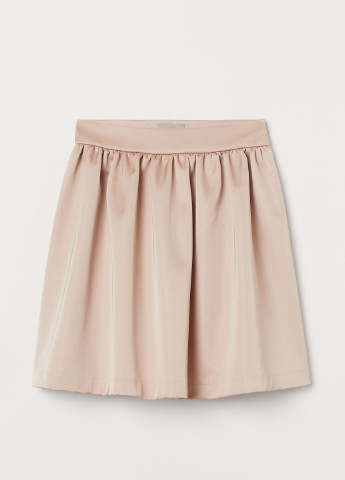 Светло-розовая однотонная юбка H&M