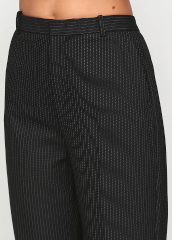 Черные классические демисезонные прямые брюки Pinko