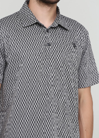 Серая футболка-поло для мужчин Billionaire с абстрактным узором