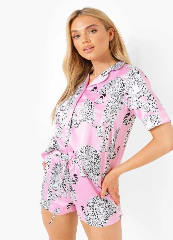 Рожева всесезон піжама Boohoo