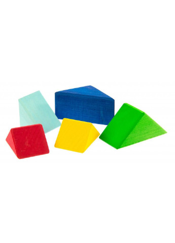 Конструктор дерев'яний Різнобарвний трикутник (523345) NIC деревянный разноцветный треугольник (249598894)
