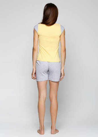Жовта всесезон пижама (майка, шорты) Трикомир
