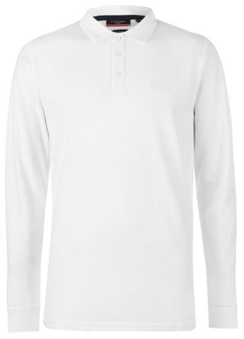 Белая футболка-поло для мужчин Pierre Cardin