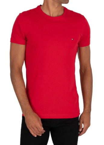 Красная футболка мужская Tommy Hilfiger CLASSIC FIT T-SHIRT