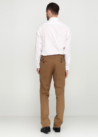 Светло-коричневые классические демисезонные прямые брюки Ralph Lauren
