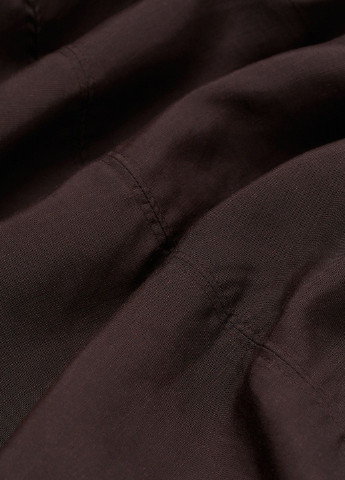 Темно-коричневая кэжуал однотонная юбка H&M