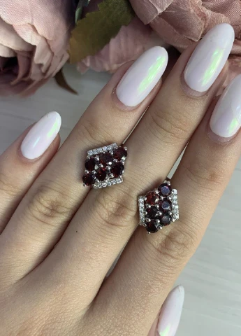 Серьги Silver Flame (152533566)
