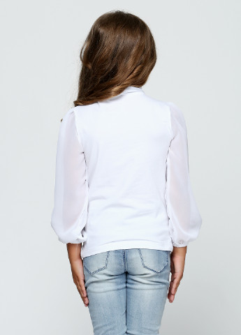 Белая блузка с длинным рукавом Vidoli демисезонная