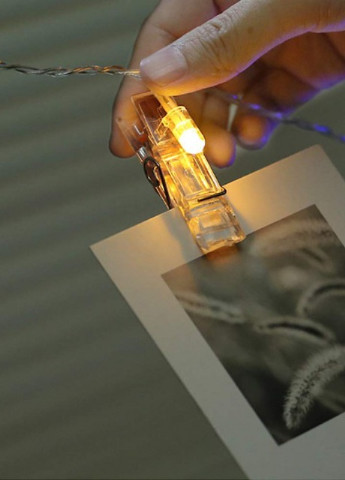 Светодиодная гирлянда Прищепки для фото, 5.3 м с пультом, 50 шт More (253991498)