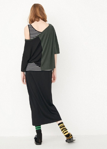 Оливковое (хаки) кэжуал платье Only с надписью