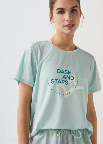 Мятная летняя футболка Dash&Stars