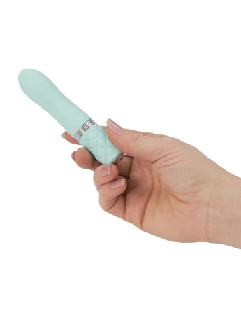 Розкішний вібратор - Flirty Teal з кристалом Сваровські, гнучка голівка Pillow Talk (254551095)