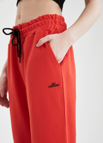 Красные спортивные демисезонные джоггеры брюки DeFacto