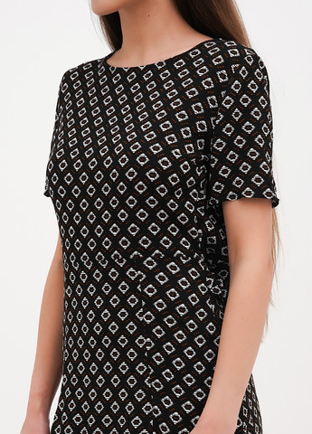 Чорна кежуал сукня а-силует Imperial з геометричним візерунком
