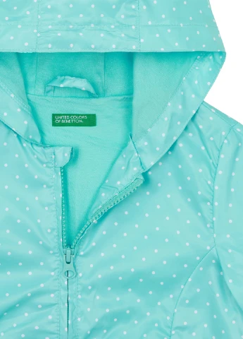 Бірюзова демісезонна вітровка United Colors of Benetton