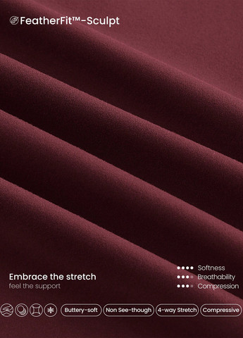 Бордовые демисезонные леггинсы SHEIN