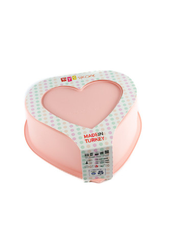 Форма силиконовая для выпечки Сердце, 23см розовая (MYS-40062) MysSilicone (216708579)