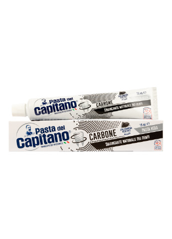 Зубна паста Dentifricio Carbone 75 мл Pasta del Capitano (216444998)