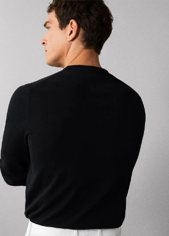 Чорний демісезонний джемпер джемпер Massimo Dutti
