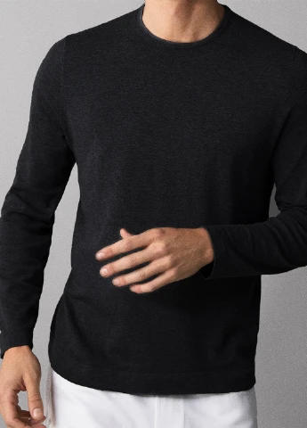 Чорний демісезонний джемпер джемпер Massimo Dutti